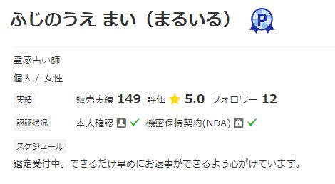 ココナラふじのうえ まい(まるいる)先生のプロフィールより引用